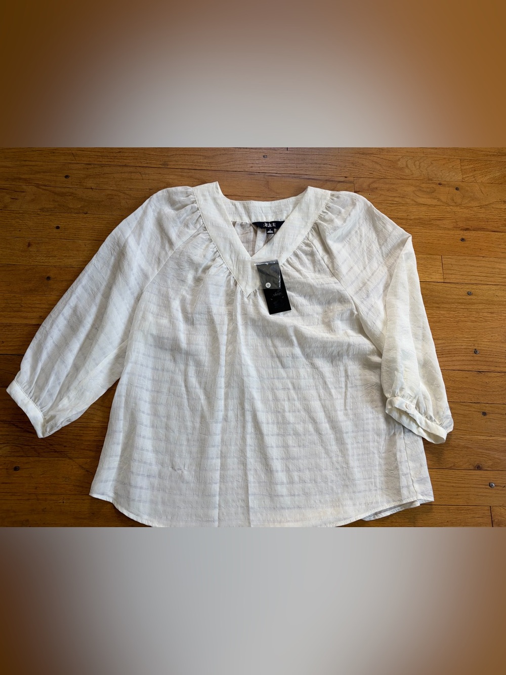Investments Cream V-Neck Tunic